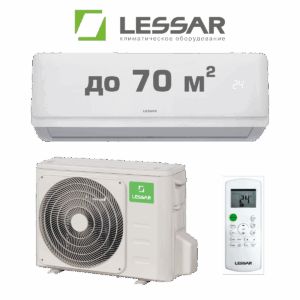 Кондиционер LESSAR LS-H24KFE2/LU-H24KFE2 Cool+ (сплит-система), до 70 м²